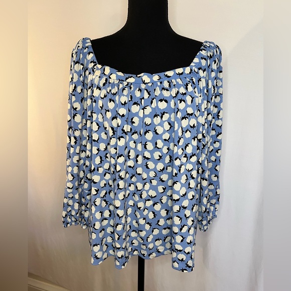 POPSUGAR Knit Squareneck Peasant Top XXL - Picture 2 of 11